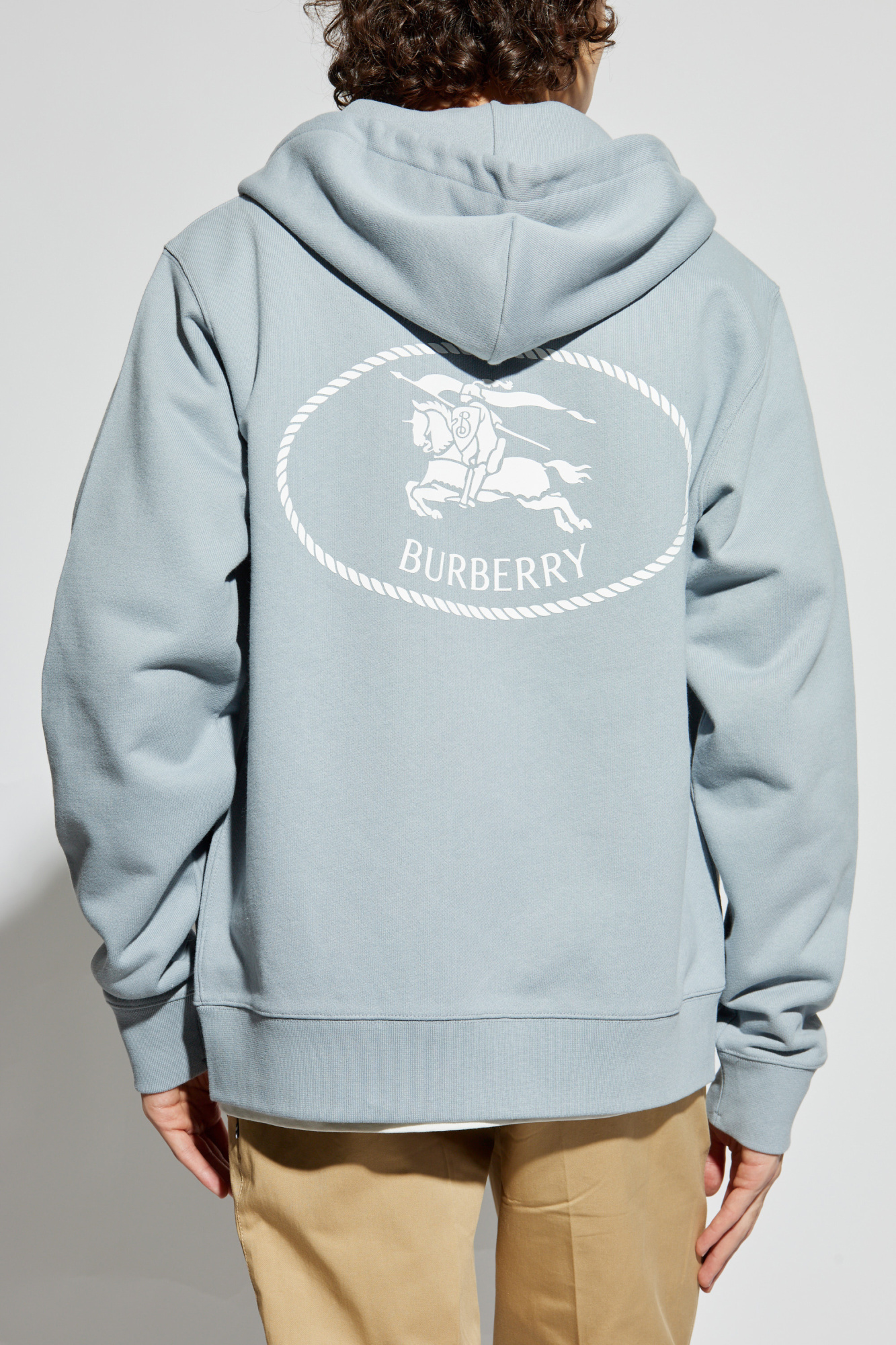 ★BURBERRY★コットン ロゴ ジョガー（Ivory/Pale Blue）3-14Y ☆BURBERRY☆コットン ロゴ ジョガー（Ivory/Pale Blue）3-14Y